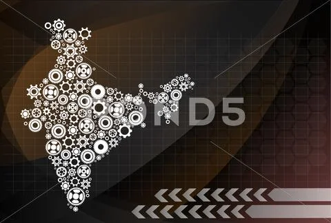 High detailed vector map - India ~ Clip Art #47096099