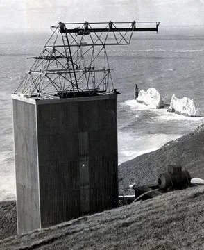 High Down rocket test site on the Isle Of Wight, Britain - 1958 Stock Photos