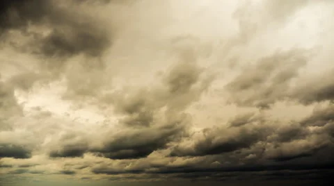 High Dynamic Range Clouds Dramatic Time Lapse Stock Footage 56288181