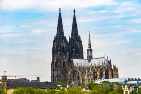 High dynamic range HDR Cologne Cathedral in Cologne, Germany Foto stock
