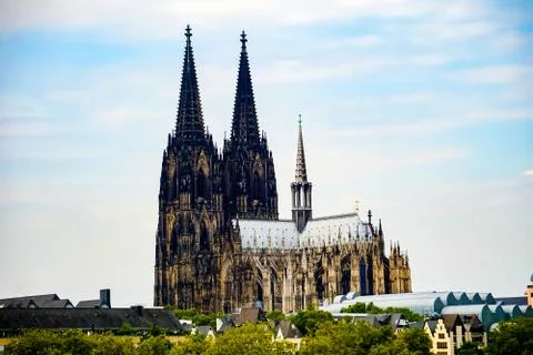 High dynamic range HDR Koelner Dom Cologne Cathedral in Cologne, Germany Stock Photos