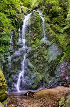 High Dynamic Range - HDR Waterfall in Forrest Stock Photos