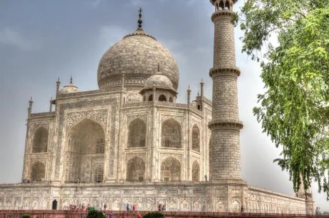 A High Dynamic Range shot of the Taj Mahal, Agra. Stock Photos