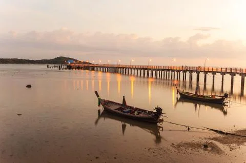 High dynamic range technique in twilight Stock Photos