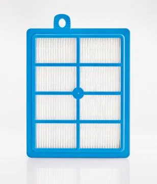 High efficiency air filter for HVAC system. Isolated on white background. fil Stock Photos