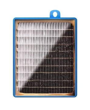 High efficiency air filter for HVAC system. new and used filter Stock Photos