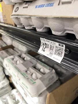 High Egg Prices Stock Photos