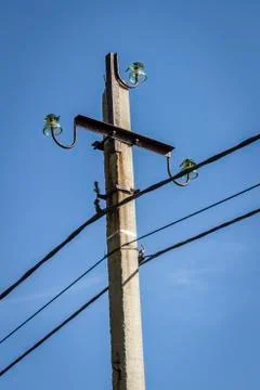 High electric pole Stock Photos