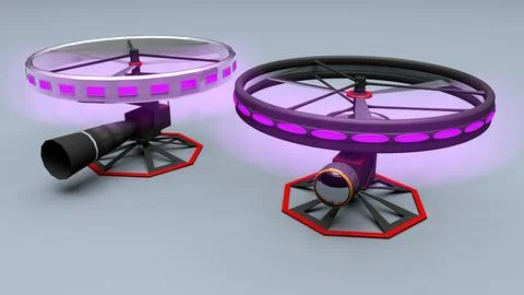 High-End Camera Drone System - animated 3D Model 3D Model