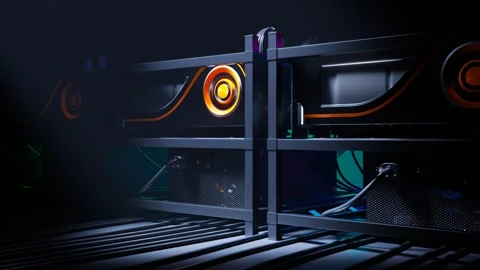 High-End Computer Server with Glowing Components 库存影片 288967539