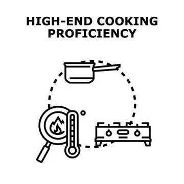 High end cooking proficiency concept vector illustration Stock Illustration