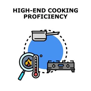 High end cooking proficiency concept vector illustration Stock Illustration