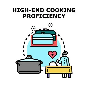 High end cooking proficiency vector illustration Stock Illustration