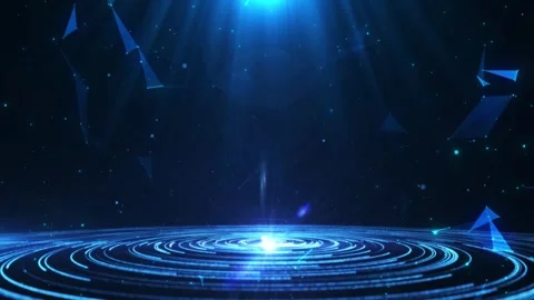 High-end elegant blue award ceremony stage background material Stock Footage 333609404