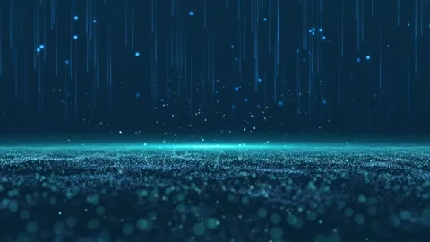 High-end elegant blue award ceremony stage background material Video stock 333609408