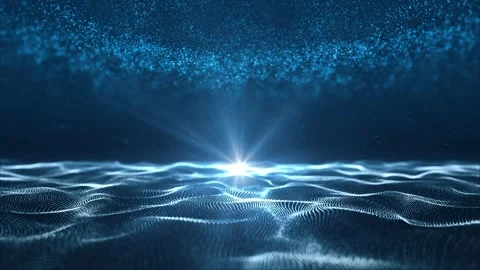 High-end elegant blue award ceremony stage background material Stock Footage 333609418