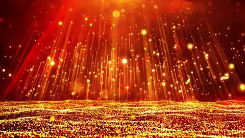 High-end elegant red and gold award ceremony stage background material Stock Footage 334029486