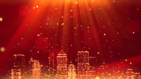 High-end elegant red and gold award ceremony stage background material Stock Footage 334029503