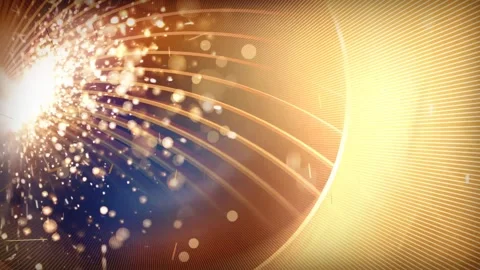 High-end elegant red and gold award ceremony stage background material Stock Footage 334029513