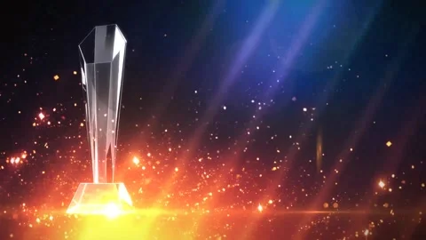 High-end elegant red and gold award ceremony stage background material Stock-Footage 334029543