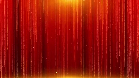 High-end elegant red and gold award ceremony stage background material Video stock 334029576