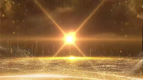 High-end elegant red and gold award ceremony stage background material Stock Footage 334029590
