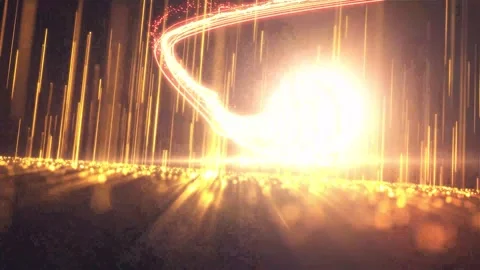 High-end elegant red and gold award ceremony stage background material Stock Footage 334029596