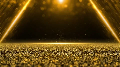 High-end elegant red and gold award ceremony stage background material Stock Footage 334029633