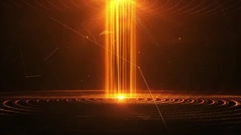 High-end elegant red and gold award ceremony stage background material Video stock 334029653