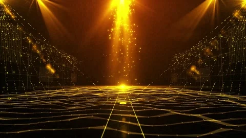 High-end elegant red and gold award ceremony stage background material Stock Footage 334029698