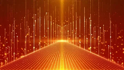 High-end elegant red and gold award ceremony stage background material Video stock 334029718