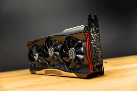 High end Graphics card closeup Stockfoto's