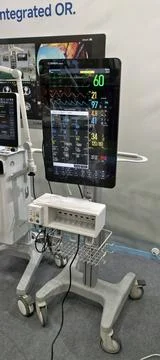 A high-end multi-parameter patient monitoring system Fotos Stock
