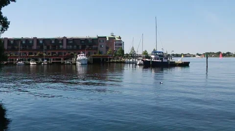 High-End Waterfront Condos (Pan Left to Right) 動画素材 57235092