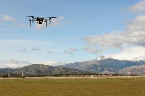 High endurance drone prototype with thermal camera Stock Photos