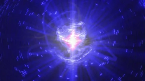 High Energy Cell Nuclear or Fiberoptic Stock Footage 57247745
