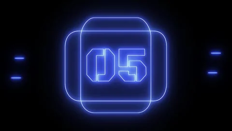 A high-energy countdown timer Stock Footage 310702221