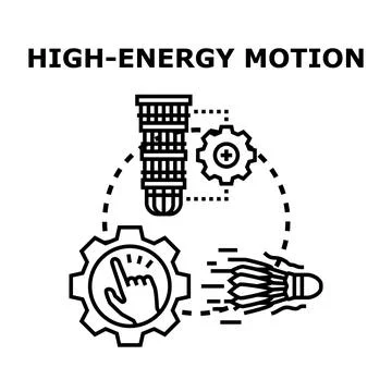 High energy motion concept integrating physical and digital elements Stock Illustration