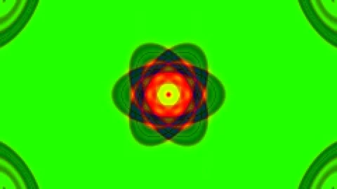 High Energy Neon Abstract Psychedelic Circle Background Pattern Loop Stock Footage 339794586