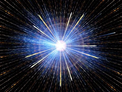 High-energy particles explosion. 스톡 일러스트