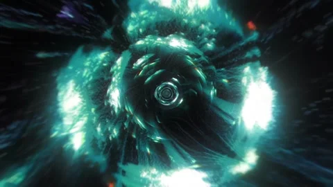 High Energy Tunnel Loop Stock Footage 329980036