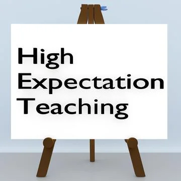 High Expectation Teaching concept Stock Illustration