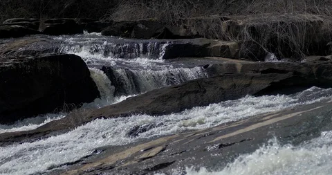 High Falls State Park, 50 miles south of Atlanta, Georgia Stock Footage 86537482