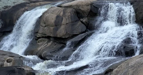 High Falls State Park, 50 miles south of Atlanta, Georgia Stock Footage 86543437