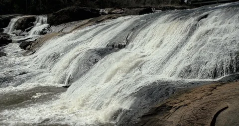 High Falls State Park, 50 miles south of Atlanta, Georgia Stock Footage 86604805
