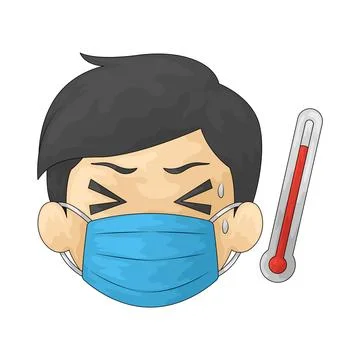 High fever illustration Stock Illustration