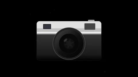 A high-fidelity 2D flat vector illustration of a silver and charcoal vintag.. Видео 346202283