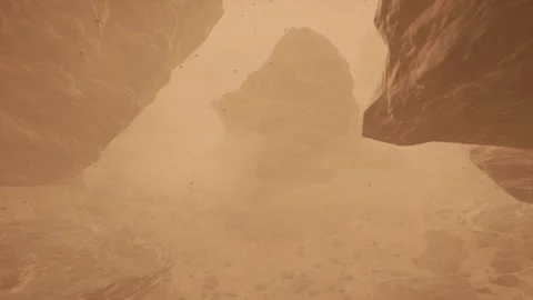 High-Fidelity Dust Storm Loop 60fps Stock Footage 319005462