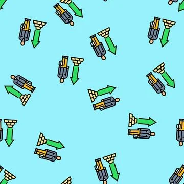 High financial class vector seamless pattern Stock Illustration