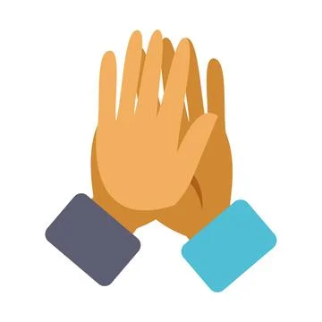 High five hands making teamwork collaboration concept Stock Illustration
